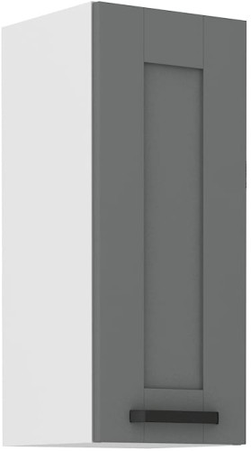 Przejdź do produktu Szafka górna 30cm LILA 30 G-72 1F CIEMNOSZARY / BIAŁY MAT