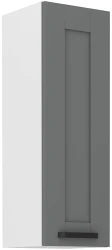 Szafka górna 30cm LILA 30 G-90 1F CIEMNOSZARY MAT / BIAŁY