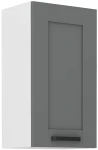 Szafka górna 40cm LILA 40 G-72 1F CIEMNOSZARY MAT / BIAŁY