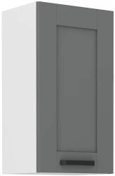 Szafka górna 40cm LILA 40 G-72 1F CIEMNOSZARY MAT / BIAŁY