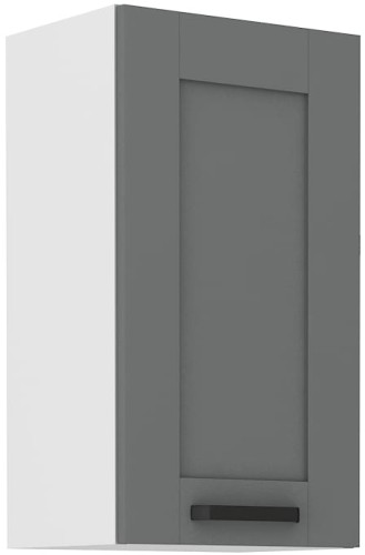 Przejdź do produktu Szafka górna 40cm LILA 40 G-72 1F CIEMNOSZARY MAT / BIAŁY
