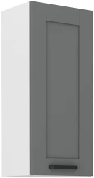 Szafka górna 40cm LILA 40 G-90 1F BB CIEMNOSZARY MAT / BIAŁY
