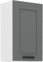 Szafka górna 45 cm LILA 45 G-72 1F CIEMNOSZARY MAT / BIAŁY