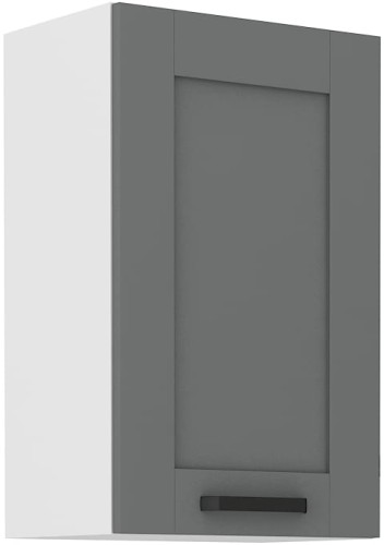 Przejdź do produktu Szafka górna 45 cm LILA 45 G-72 1F CIEMNOSZARY MAT / BIAŁY