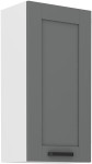 Szafka górna 45 cm LILA 45 G-90 1F CIEMNOSZARY MAT / BIAŁY