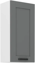 Szafka górna 45 cm LILA 45 G-90 1F CIEMNOSZARY MAT / BIAŁY