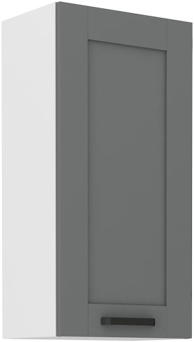 Przejdź do produktu Szafka górna 45 cm LILA 45 G-90 1F CIEMNOSZARY MAT / BIAŁY