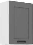 Szafka górna 50 cm LILA 50 G-72 1F BB CIEMNOSZARY MAT / BIAŁY
