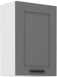 Szafka górna 50 cm LILA 50 G-72 1F BB CIEMNOSZARY MAT / BIAŁY