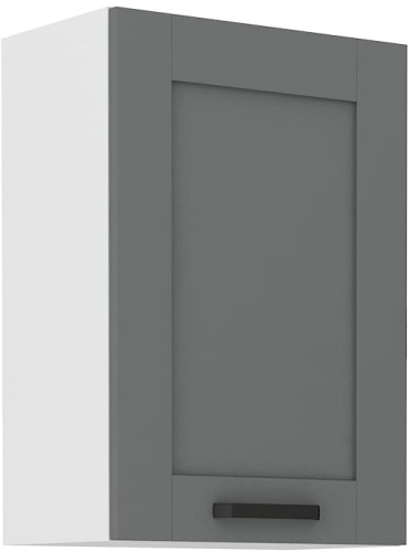 Przejdź do produktu Szafka górna 50 cm LILA 50 G-72 1F BB CIEMNOSZARY MAT / BIAŁY
