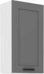 Szafka górna 50 cm LILA 50 G-90 1F CIEMNOSZARY MAT / BIAŁY