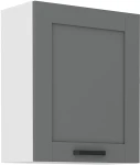 Szafka górna 60 cm LILA 60 G - 72 1F CIEMNOSZARY MAT / BIAŁY
