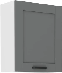 Szafka górna 60 cm LILA 60 G - 72 1F CIEMNOSZARY MAT / BIAŁY