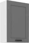 Szafka górna 60 cm LILA 60 G - 90 1F CIEMNOSZARY MAT / BIAŁY