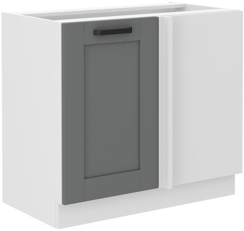 Przejdź do produktu Szafka dolna narożna LILA 105 ND 1F BB CIEMNOSZARY MAT / BIAŁY