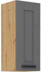 Szafka górna 30cm LILA 30 G-72 1F CIEMNOSZARY / DĄB ARTISAN