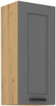 Szafka górna 40cm LILA 40 G-90 1F CIEMNOSZARY MAT / DĄB ARTISAN