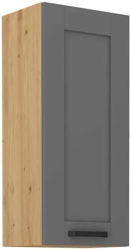 Przejdź do produktu Szafka górna 40cm LILA 40 G-90 1F CIEMNOSZARY MAT / DĄB ARTISAN