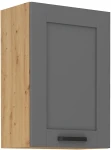 Szafka górna 50 cm LILA 50 G-72 1F BB CIEMNOSZARY MAT / DĄB ARTISAN