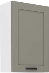 Szafka górna 60 cm LILA 60 G - 90 1F JASNOSZARY MAT / BIAŁY