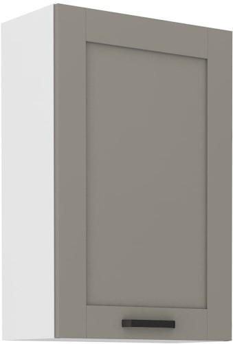 Przejdź do produktu Szafka górna 60 cm LILA 60 G - 90 1F JASNOSZARY MAT / BIAŁY