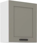 Szafka górna 60 cm LILA 60 G - 72 1F JASNOSZARY MAT / BIAŁY