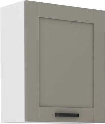 Szafka górna 60 cm LILA 60 G - 72 1F JASNOSZARY MAT / BIAŁY