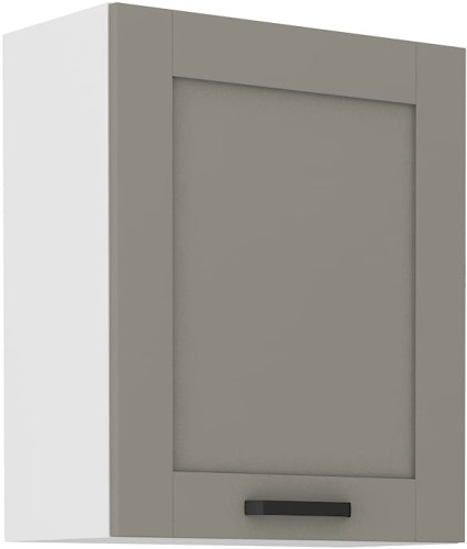 Przejdź do produktu Szafka górna 60 cm LILA 60 G - 72 1F JASNOSZARY MAT / BIAŁY