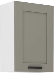 Szafka górna 50 cm LILA 50 G-72 1F BB JASNOSZARY MAT / BIAŁY