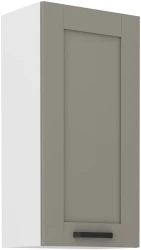 Szafka górna 45 cm LILA 45 G-90 1F JASNOSZARY MAT / BIAŁY