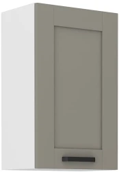 Szafka górna 45 cm LILA 45 G-72 1F JASNOSZARY MAT / BIAŁY