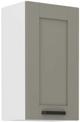 Szafka górna 40cm LILA 40 G-72 1F JASNOSZARY MAT / BIAŁY
