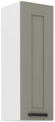 Szafka górna 30cm LILA 30 G-90 1F JASNOSZARY MAT / BIAŁY