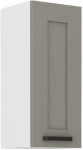 Szafka górna 30cm LILA 30 G-72 1F JASNOSZARY MAT / BIAŁY