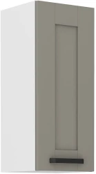 Szafka górna 30cm LILA 30 G-72 1F JASNOSZARY MAT / BIAŁY