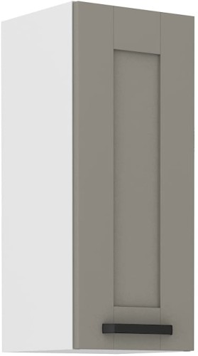 Przejdź do produktu Szafka górna 30cm LILA 30 G-72 1F JASNOSZARY MAT / BIAŁY