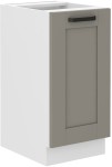 Szafka dolna LILA 40 D 1F BB JASNOSZARY MAT / BIAŁY