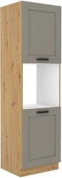 Szafka kuchenna słupek LILA 60 DP-210 2F JASNOSZARY MAT / ARTISAN