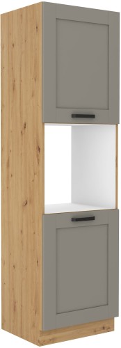 Przejdź do produktu Szafka kuchenna słupek LILA 60 DP-210 2F JASNOSZARY MAT / ARTISAN