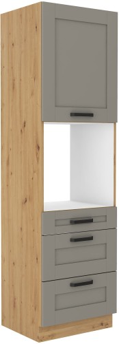 Przejdź do produktu Szafka kuchenna słupek LILA 60 DPS-210 3S 1F JASNOSZARY MAT / ARTISAN