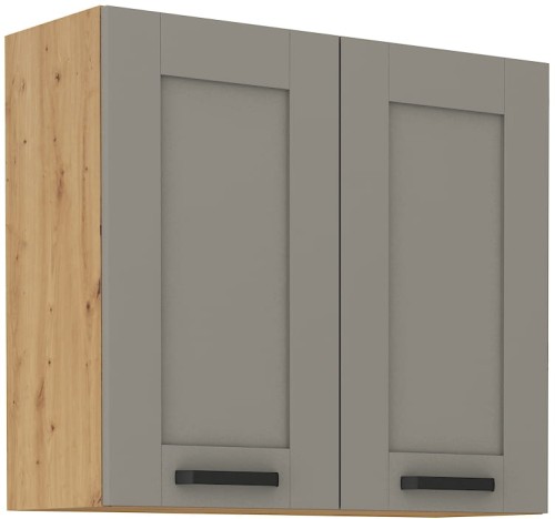 Przejdź do produktu Szafka górna 80 cm LILA 80 G-72 2F JASNOSZARY MAT / ARTISAN
