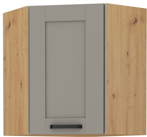 Przejdź do produktu Szafka górna narożna 60 x 60 cm LILA GN-72 1F (45°) JASNOSZARY MAT / ARTISAN