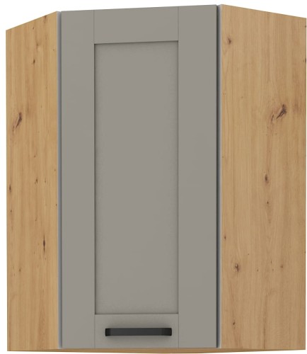 Przejdź do produktu Szafka górna narożna 60 x 60 cm LILA GN-90 1F (45°) JASNOSZARY MAT / ARTISAN