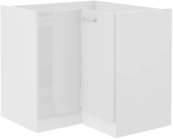 Szafka dolna narożna VENUS 90x90 cm 2F BB BIAŁY POŁYSK