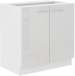 Szafka dolna VENUS 80 D 2F BB BIAŁY POŁYSK