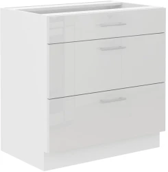 Szafka dolna VENUS 80 D 3S QUADRO BIAŁY POŁYSK