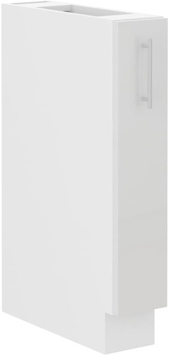 Przejdź do produktu Szafka dolna 15 cm VENUS 15 D CARGO BB wysuwana z koszem BIAŁY POŁYSK