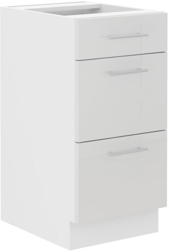 Przejdź do produktu Szafka dolna VENUS 40 D 3S QUADRO BIAŁY POŁYSK