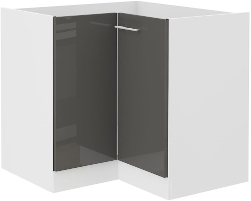 Przejdź do produktu Szafka dolna narożna VENUS 90x90 cm 2F BB SZARY POŁYSK