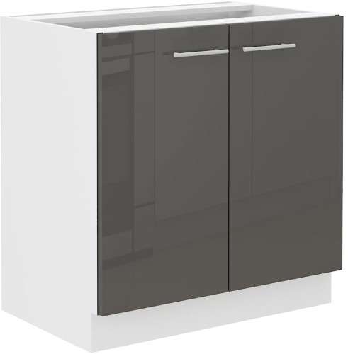 Przejdź do produktu Szafka dolna VENUS 80 D 2F BB SZARY POŁYSK